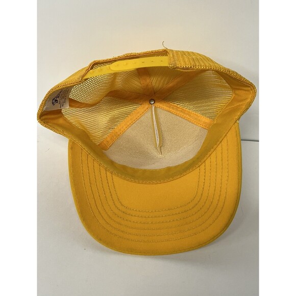 Vintage SnapBack Yellow Mackinac Island Hat Cap J Hats - Picture 7 of 8